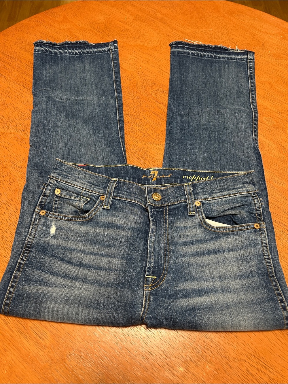 7 For All Mankind Cropped Bootcut Jeans